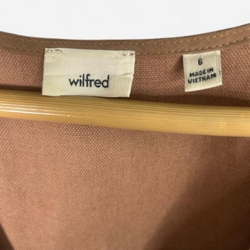 Wilfred Womens Wrap/Wide Leg Jumpsuit Sz. 6 Cotton/Linen Boho Minimalist 90s - Picture 8 of 8